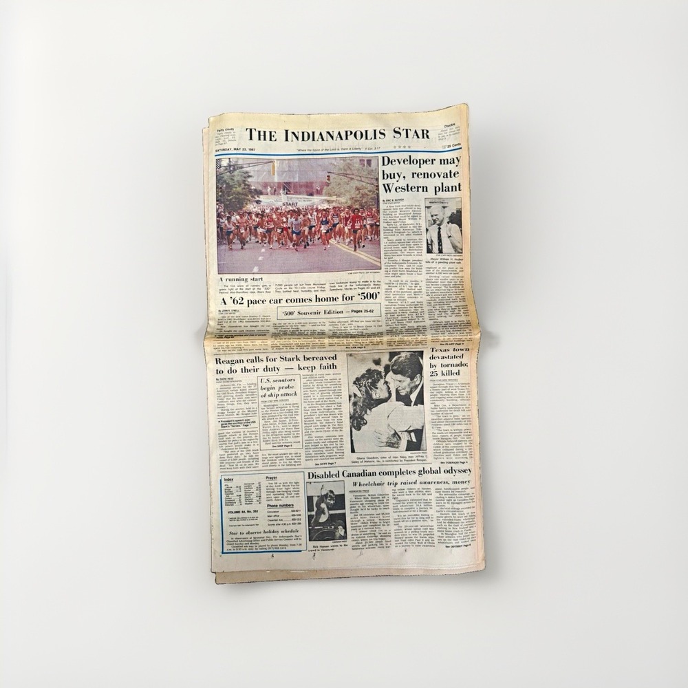 The Indianapolis Star Newspaper - Saturday, May 23, 1987 Indianapolis, IN
